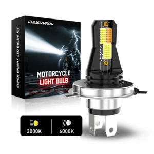 For Honda Hawk 250 450 I 400 Motorcycle LED Headlight Kit H4 6500K White Bulbs - Picture 1 of 15