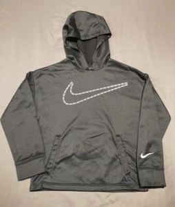 Nike Dri-Fit Athletic Pullover Hoodie Size Youth Small Black & Pink - Picture 1 of 10