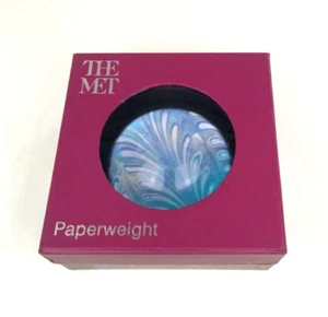 The Met Louis C Tiffany Favrile Art Glass Paperweight Metropolitan Museum of Art - Picture 1 of 8