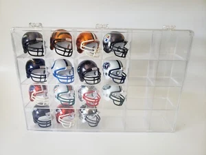 Lot of 15 Riddell Mini 2000 NFL Chrome Helmet Pocket Pro Display Showcase Chrome - Picture 1 of 4