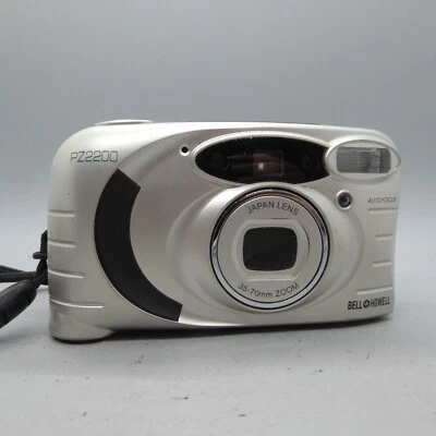 Bell and Howell Power Zoom PZ2200 35mm Film Point and Shoot Camera Silver Tested - Image 1 of 4