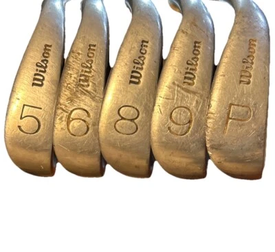 WILSON WS 1000 Iron Set (#5, 6, 8, 9, & P) Matched Flex Lite Steel Shafts - Image 1 of 4