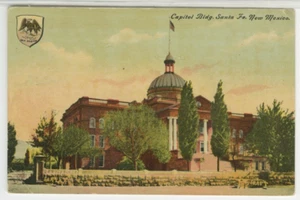 Cartolina quasi nuova veduta del Campidoglio - Santa Fe, New Mexico c1910 vintage VV - Foto 1 di 2
