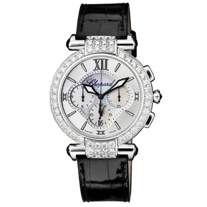 Chopard Imperiale White Gold Diamond Ladies Chronograph Watch 38/4211 Brand New - Imagen 1 de 12
