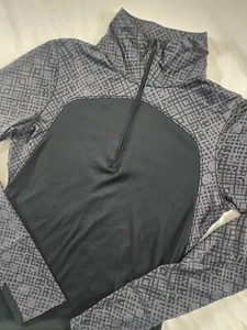 Under Armour 1/4 Zip Jacket Performance Pullover Womens Sz M Black Grey - Picture 1 of 11