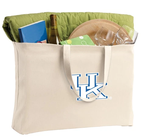 Kentucky Large Tote Bag UK WILDCATS Shopper Grocery Bags Beach STRONG CANVAS! Cover