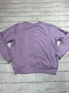 Fila Mujer Púrpura Manga Larga Cuello Redondo Bolsillos Acanalados Pullover Sudadera Talla L - Imagen 1 de 10