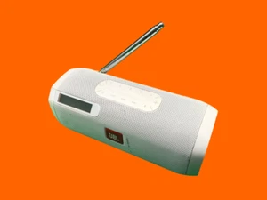 JBL Tuner Portable micro USB DAB/FM Radio with Bluetooth, White, Damaged Antenna - Picture 1 of 8