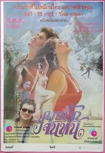 Chandni (1989) Thai Movie Poster India Film Original DDP - Picture 1 of 5