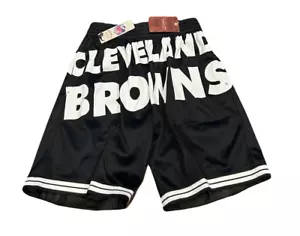 Nuevos Pantalones Cortos de Malla Pequeña Cleveland Browns Mitchell & Ness Cara Grande Talla 3.0 - Imagen 1 de 2
