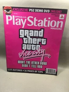 PlayStation Collector Magazine November 2002 PS2 Demo DVD Inside Grand Theft - Picture 1 of 5