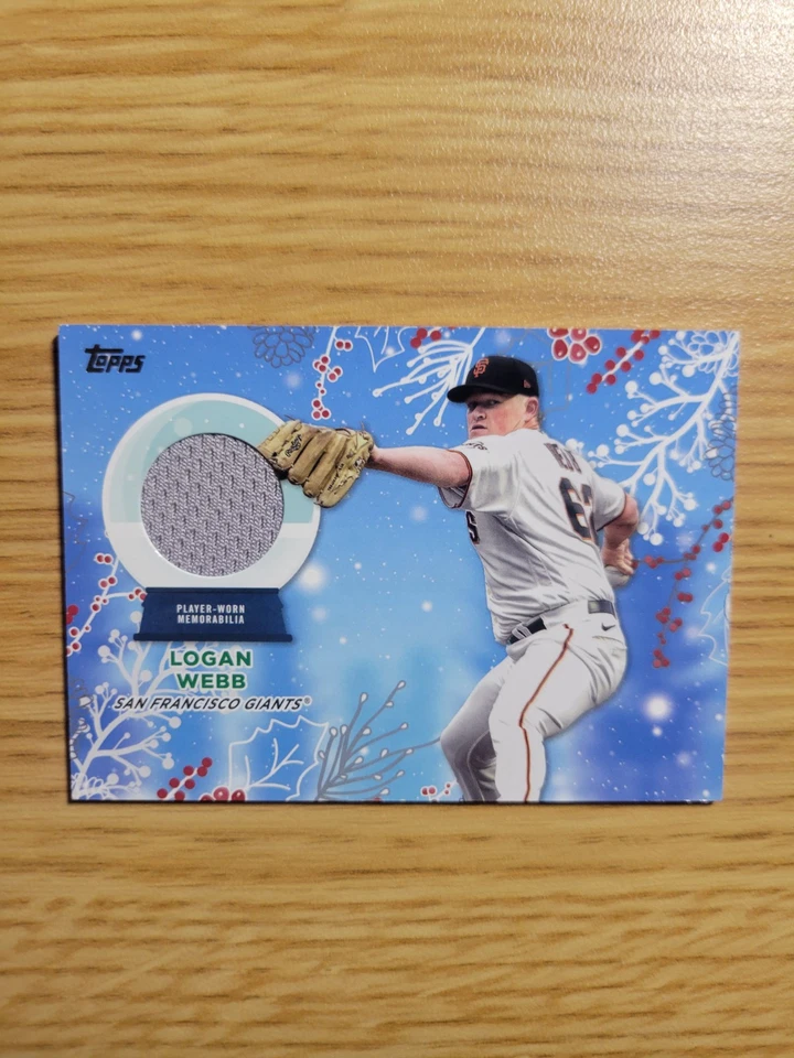 2023 Topps Holiday - Relics #RC-LW Logan Webb (MEM) - Image 1 of 1