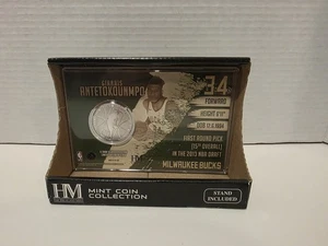 Giannis Antetokounmpo The Highland Mint Münzsammlung versilberte Münze - Bild 1 von 4