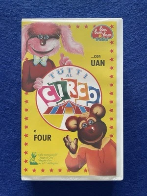 VHS “Tutti al circo... con Uan e Four” Bim Bum Bam Cristina D’Avena Fivelandia - Immagine 1 di 4