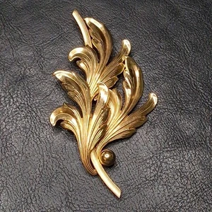 Sterling Silber FORSTNER Blätter Anstecknadel Brosche Gold Filled. 14 791 - Bild 1 von 6