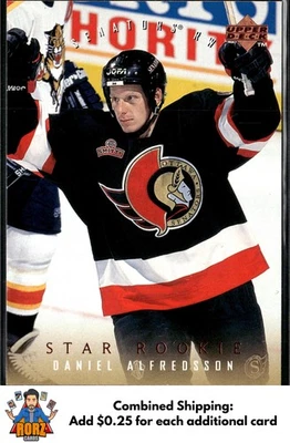 1995-96 Upper Deck #504 Daniel Alfredsson RC Ottawa Senators - Image 1 of 2