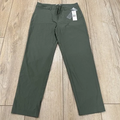 NWT Nanette Lepore Pants Women's Green Size 8 Straight Mid Rise - Image 1 of 4