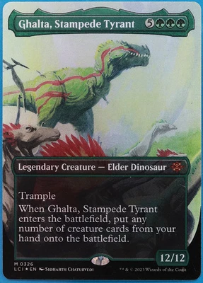 Ghalta, Stampede Tyrant (Borderless) FOIL The Lost Caverns of Ixalan NM (507956) - Image 1 of 2