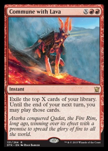 Commune with Lava - Dragons of Tarkir #131/264 MTG Magic The Gathering - Image 1 of 1