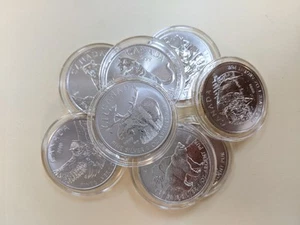 8 Silver Canada Wildlife Series 999 Coins Moose Cougar Bison & More 2011-2016 M1 - Picture 1 of 20