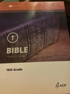 Lifepac Bible Grade 10 Homeschool Curriculum Units 4-6& 8-10 Teacher's Guide NEW - Image 1 of 4