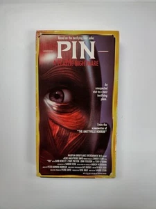 HORROR VHS PIN A PLASTIC NIGHTMARE R&G VIDEO AUTHENTIC W/ RARE YELLOW SLIPCASE - Picture 1 of 23