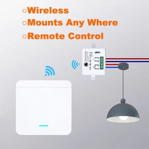 Smart Wireless Light Switch & Receiver ON/OFF Remote Control Home Lamp Device - Picture 1 of 20