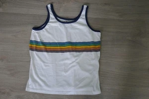 Vintage T-shirt Tank Top Sprint California Striped - Picture 1 of 5