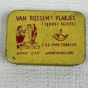 Vintage VAN ROSSEM's Plakjes Troost Scheiben Pfeifentabak Dose Holland - Bild 1 von 4