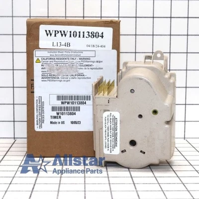 Whirlpool Washer/Dryer Combo Timer WPW10113804 - Image 1 of 4