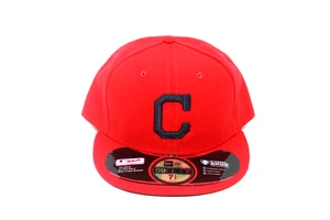 New Era MLB Cleveland Indians 59FIFTY Fitted RED OFFICIAL ON-FIELD CAP - Bild 1 von 6