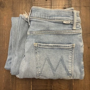 Mother Jeans High Waist Spinner Ankle Fray Damen 29 W29xL28 helle Waschung Stretch - Bild 1 von 21