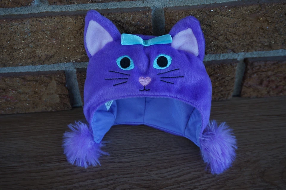 MUÑECA Ropa Púrpura Gatito Orejas de Gato Invierno SOMBRERO Pom Pom Peruana 18" Muñeca Mi Vida Foto 1 de 4