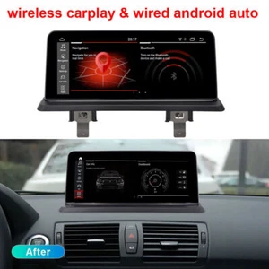 Wireless Carplay Touch Screen Android 13 Display for BMW 1 E87 E88 E81 2004-2013 - Picture 1 of 9