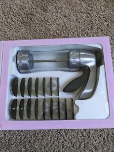 Wilton Cookie Pro Ultra II Cookie Press with 16 Shaping Disks in Original Box