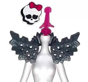 Monster High Doll Spares Dark Grey Collar Shoulder Epaulettes Mouscedes Boo York - Picture 1 of 1