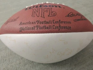 RARE VINTAGE WASHINGTON REDSKINS SUPER BOWL LEGENDS Signed Football Riggins HOF - Picture 1 of 10