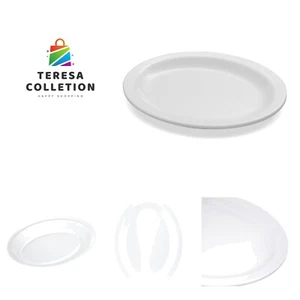 Kingline Plastic Oval Platter Oval Tray for Home and Restaurant, Melamine, 12... - Picture 1 of 9