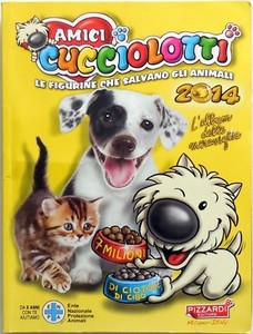 PIZZARDI ALBUM STICKER ANIMALS FIGURES FRIENDS PUPPIES 2014 135/568