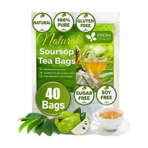 Soursop Tea Bags - Natural Soursop Leaves Herbal Tea | Immune Support & Relax🚀 - Imagen 1 de 13