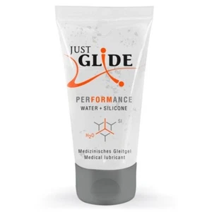 Just Glide Performance Hybrid Lube * Water & Silicone base * Long Lasting * 50ml - Picture 1 of 4