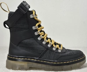 Dr. Martens boots womens 7 mens 6 combs tech Black/yellow laces air wair LA 004 - Picture 1 of 15