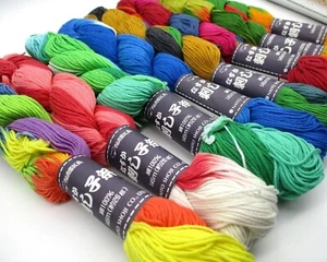 Naska Japanese SASHIKO Embroidery Thread MIX Danzome 8 Colors 145m - Picture 1 of 21