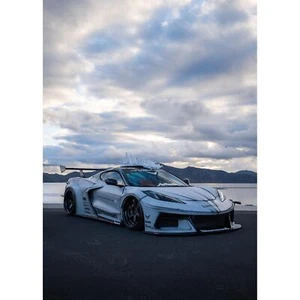 Chevrolet C8 Corvette Wall Art Print #001 - High Resolution Premium Satin Poster - Picture 1 of 15