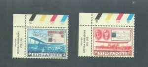 Singapore 2019 100 Years of First Airmail , Complete 2v MNH plane - Picture 1 of 2