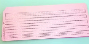 Cartes perforées nostalgie stockage de données années 50 - 70 Hummel Z5 rouge EDV IBM - Photo 1/2