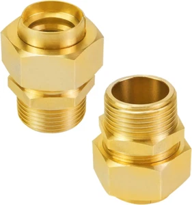 CSST Male NPT Fitting Kit Brass Natural Gas Quick Connect Adapter 3/4'' Grill Pr - Picture 1 of 12