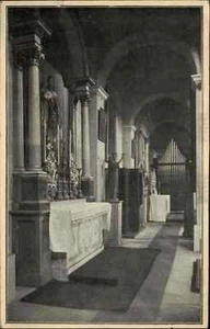 LONDON England Kirche Altar Motiv alter Heimatbeleg im Postkarten-Format ~1940 - Picture 1 of 1