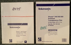 Tektronix Phaser 540 Transparency Film A Size 8.5 X 11 in 50 sheets 016-1325-00 - Picture 1 of 6