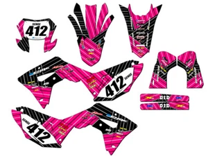 2019-2024 CRF 450 X RACE SERIES Pink Senge Graphics Kit Compatible with Honda - Picture 1 of 10